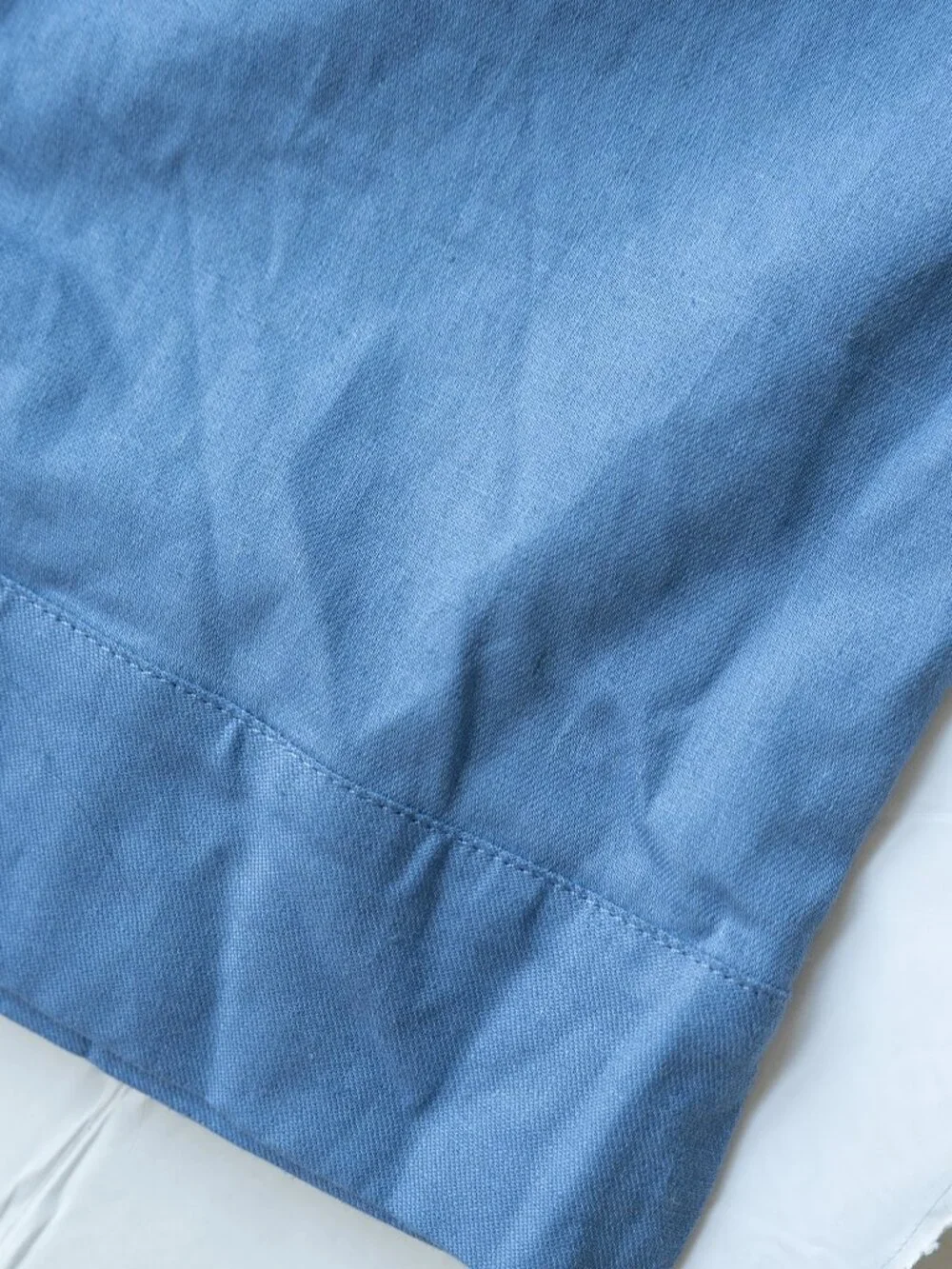 Banana Republic Straight Ankle Pants High Rise Linen Cotton Blend Blue Flowy